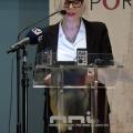Pozdravni govor pročelnice Gradskoga zavoda za zaštitu spomenika kulture i prirode mr. sc. Lane Križaj (snimka: M. Pavličić, 2025.)