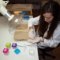 Conservator Vanja Marić performing an ink solubility test on the Genealogy of the Town Dwellers from the Archives of the Dubrovnik Bishopric, 2013, Croatian Conservation Institute Photo Archive