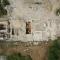 Aerial photograph of the monastery church during the 2015 excavation