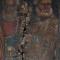 Šipan, Church of St. Mary, polyptych of the Assumption of the Virgin Mary, St. Nicholas, St. Anthony the Abbot and St. Dominic painting, detail of damage, condition before conservation