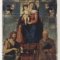 Pre-existing condition of the central panel of the polyptych depicting the Sacred Conversation