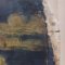The damaged paint layer and the darkened layer of varnish with surface impurities