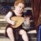 Detail of the painting, after the treatment
