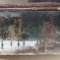A panel of the predella, before conservation