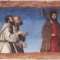 A panel of the predella, after conservation