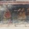 A panel of the predella, before conservation