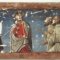 A panel of the predella, after cleaning and reconstructing the preparation