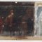 A panel of the predella, before conservation