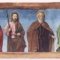 A panel of the predella, after conservation
