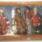 A panel of the predella, after cleaning and reconstructing the preparation