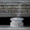 Cross-beam and a colonnette on the southern partition wall of the presbytery, a detail of the damage to the stone in the form of a crack (photo by Natalija Vasić, 2012, Croatian Conservation Institute Photo Archive)