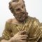 Detail of the sculpture of St. Peter, after conservation