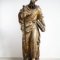 Full view of the sculpture of St. Paul, before conservation