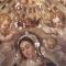 Detail of the figure of the Madonna crowned by angels, after the cleaning and reconstructing the preparation