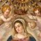 Detail of the figure of the Madonna crowned by angels, after the treatment