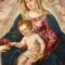 Detail of the painting with the Madonna and Child Jesus, after the treatment