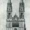 Nacrt obnove pročelja katedrale F. von Schmidta iz 1878. godine (MKM – FKB)