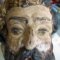 Detalj lica Sv. pavla nakon uklanjanja preslika