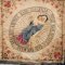 Zastava sv. Josipa iz crkve Presvetog Trojstva u Ludbregu, 19/20. st., likovi Marije i Isusa u medaljonu