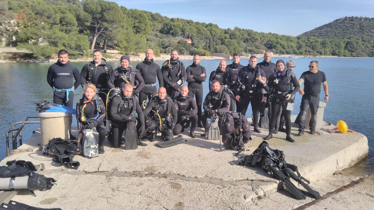 Tečaj ronilačke specijalnosti "Podvodna arheologija" za pripadnike Zapovjedništva za intervencije Ministarstva unutarnjih poslova RH