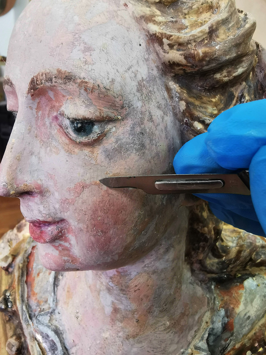 Konzervatorsko-restauratorski radovi na skulpturi »Immaculata« iz crkve sv. Ivana Krstitelja u Sibinju